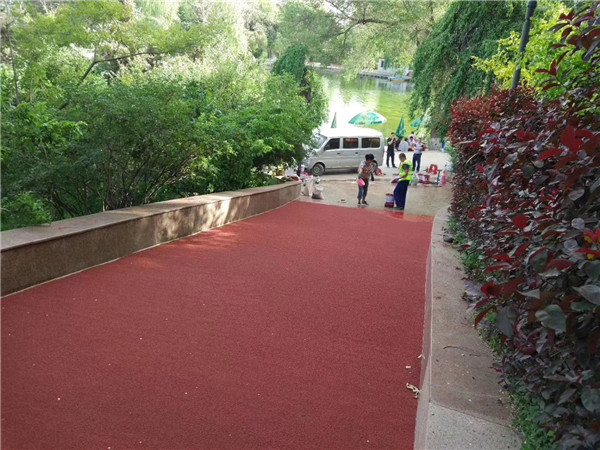 黄南彩色路面施工